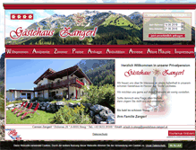 Tablet Screenshot of gaestehaus-zangerl.at